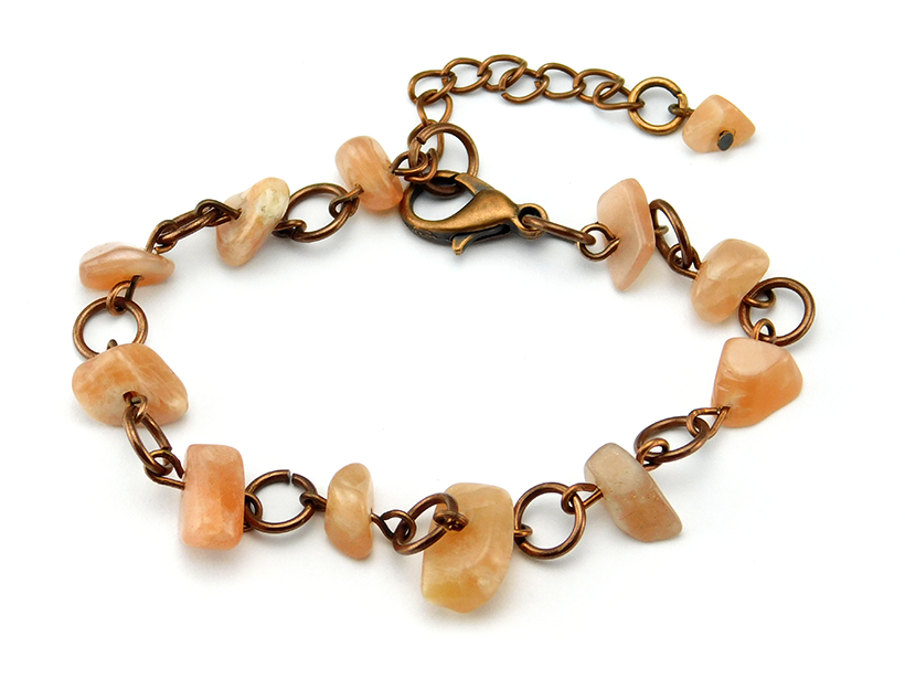 Kupfer & Quarz - Armband mit Natursteinen