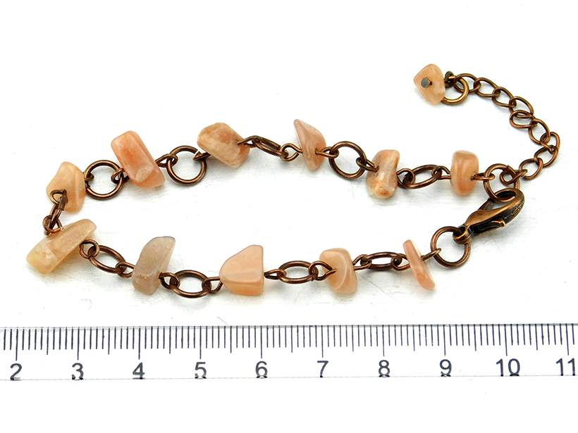 Kupfer & Quarz - Armband mit Natursteinen
