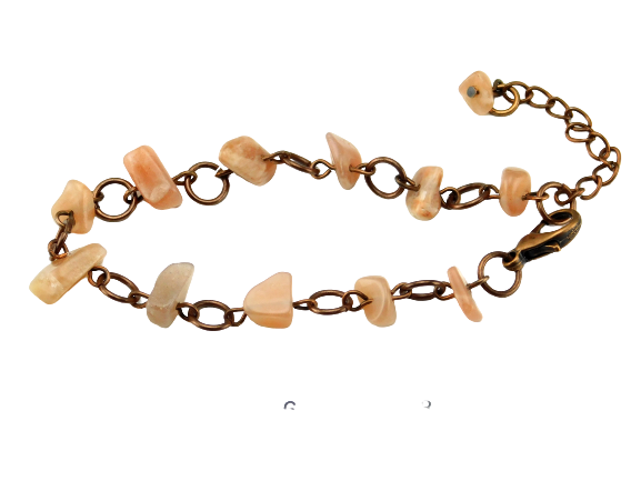 Kupfer & Quarz - Armband mit Natursteinen