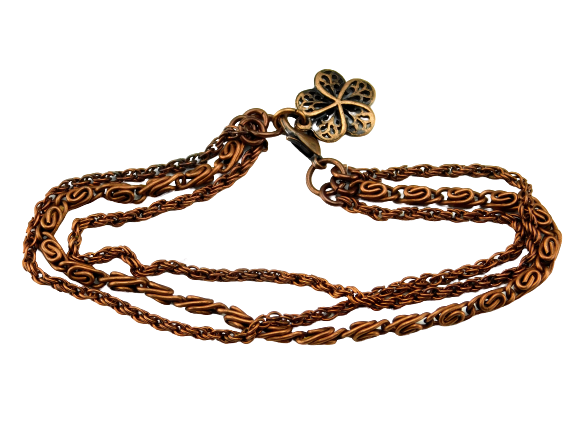Kupferblümchen - Mehrlagiges Armband in Kupfer