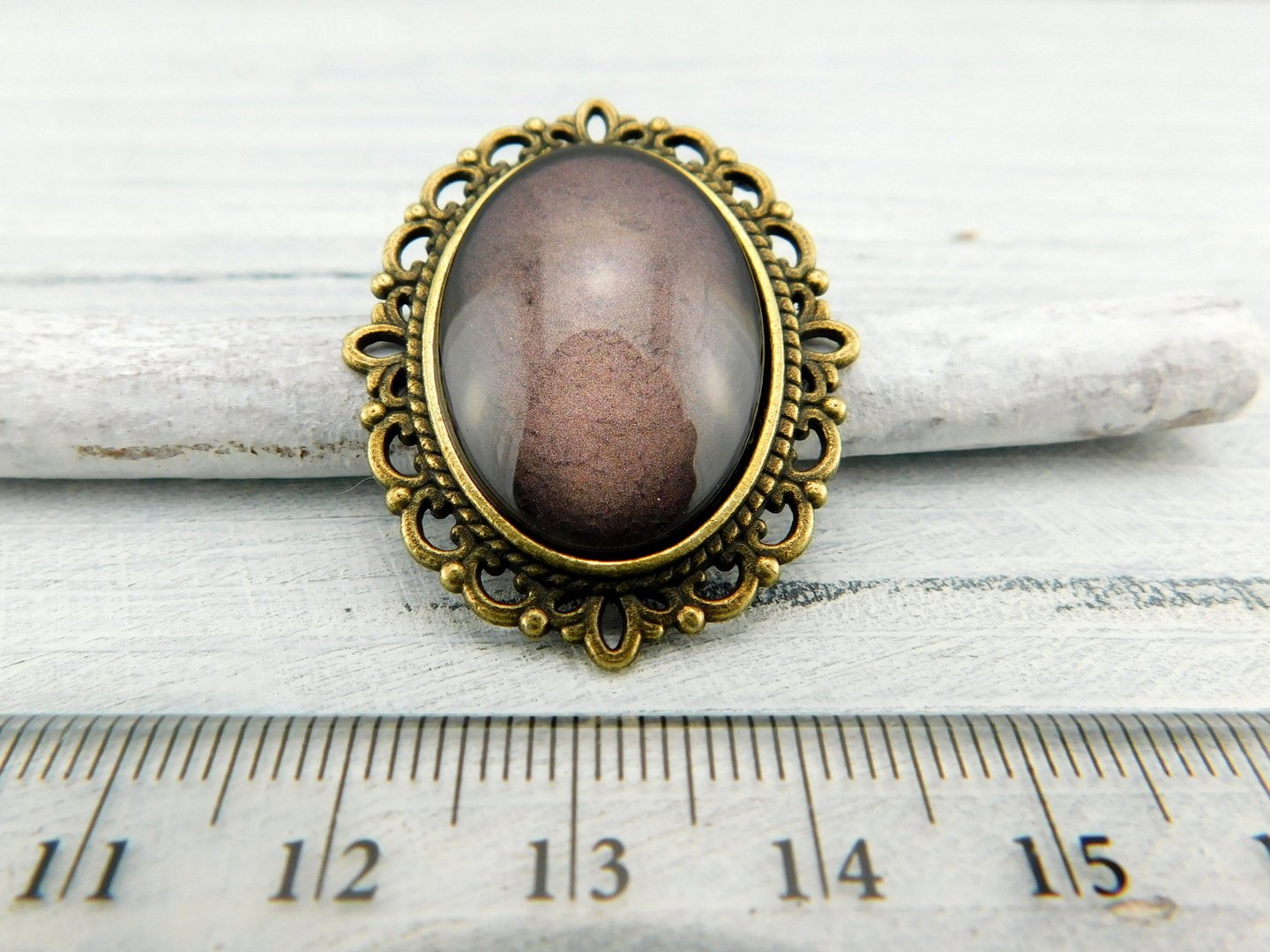 Geschenkset "Dämmerung" mit Ring und Brosche - Vintage Schmuckstübchen