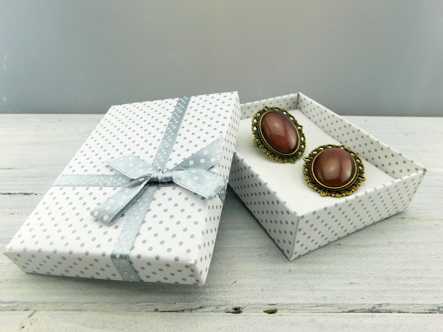 Geschenkset "Vintage Rot" mit Ring und Brosche - Vintage Schmuckstübchen