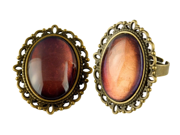Geschenkset "Rosskastanie" mit Ring und Brosche
