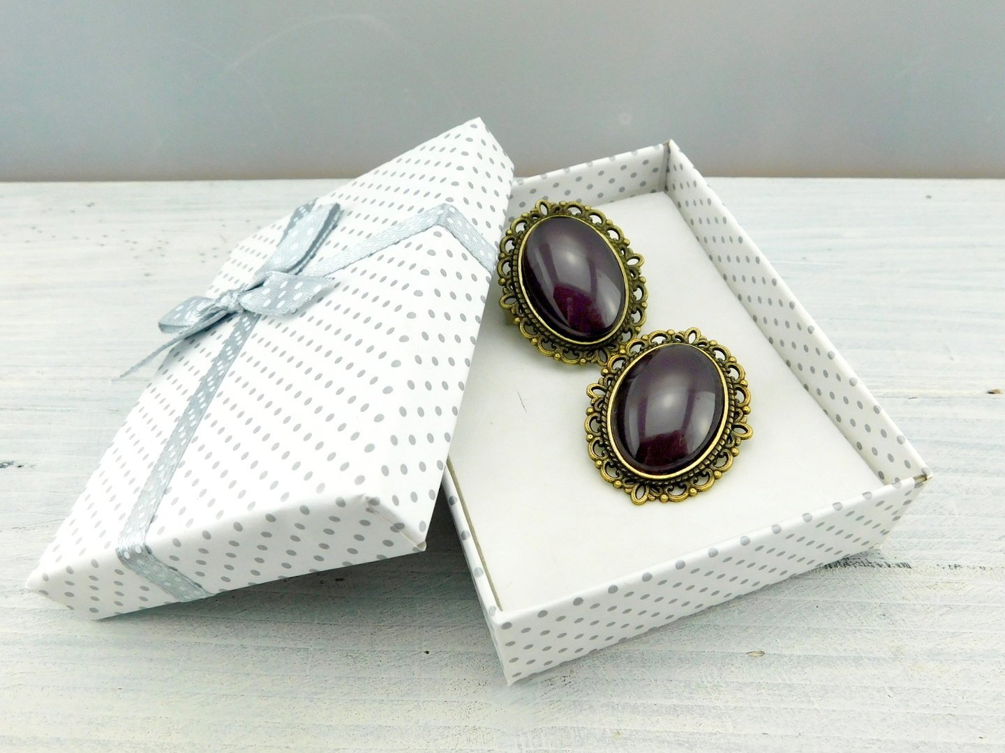 Geschenkset "Rosinchen" mit Ring und Brosche - Vintage Schmuckstübchen