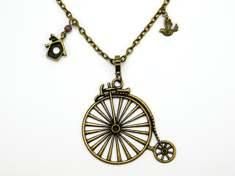 Halskette Vintage Zweirad