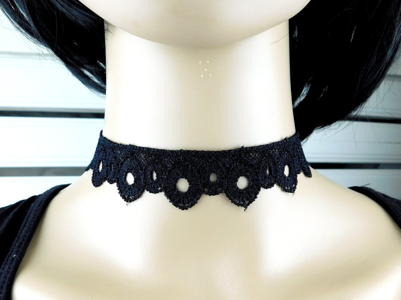 Schwarzes Halsband "Nightfall" - Vintage Schmuckstübchen