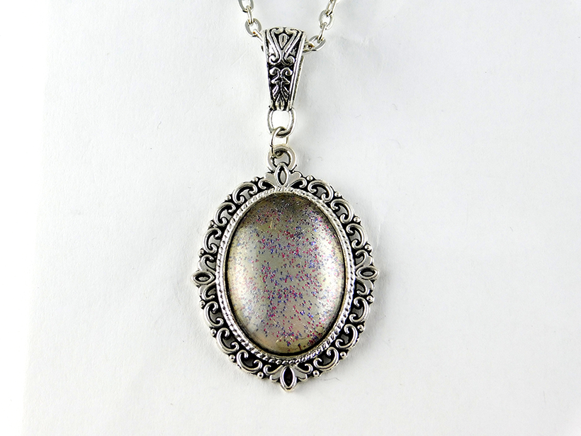 Barock Halskette "Feenstaub" in Silber