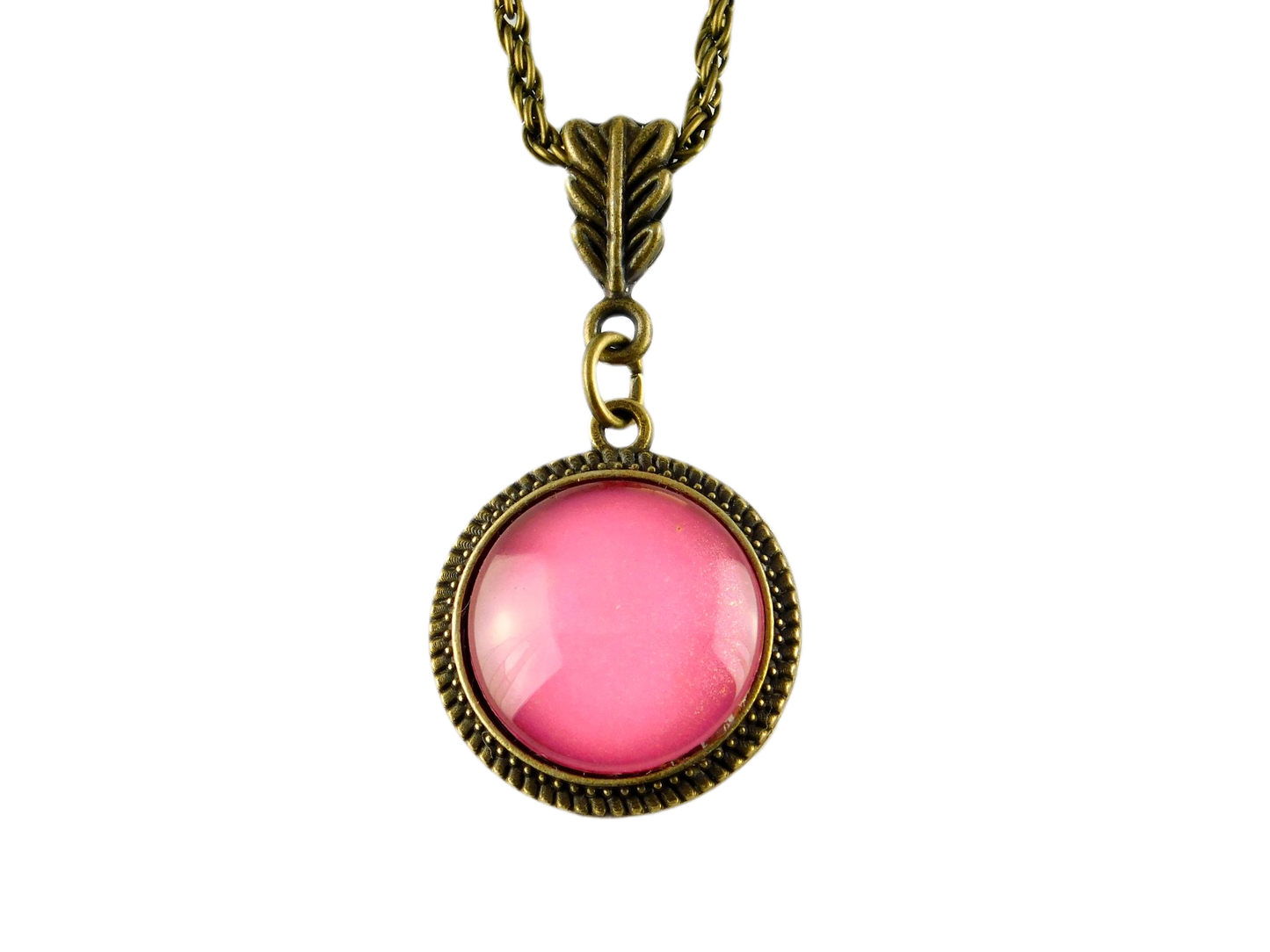 Halskette "Berry, Berry!" mit rundem Cabochon-Anhänger