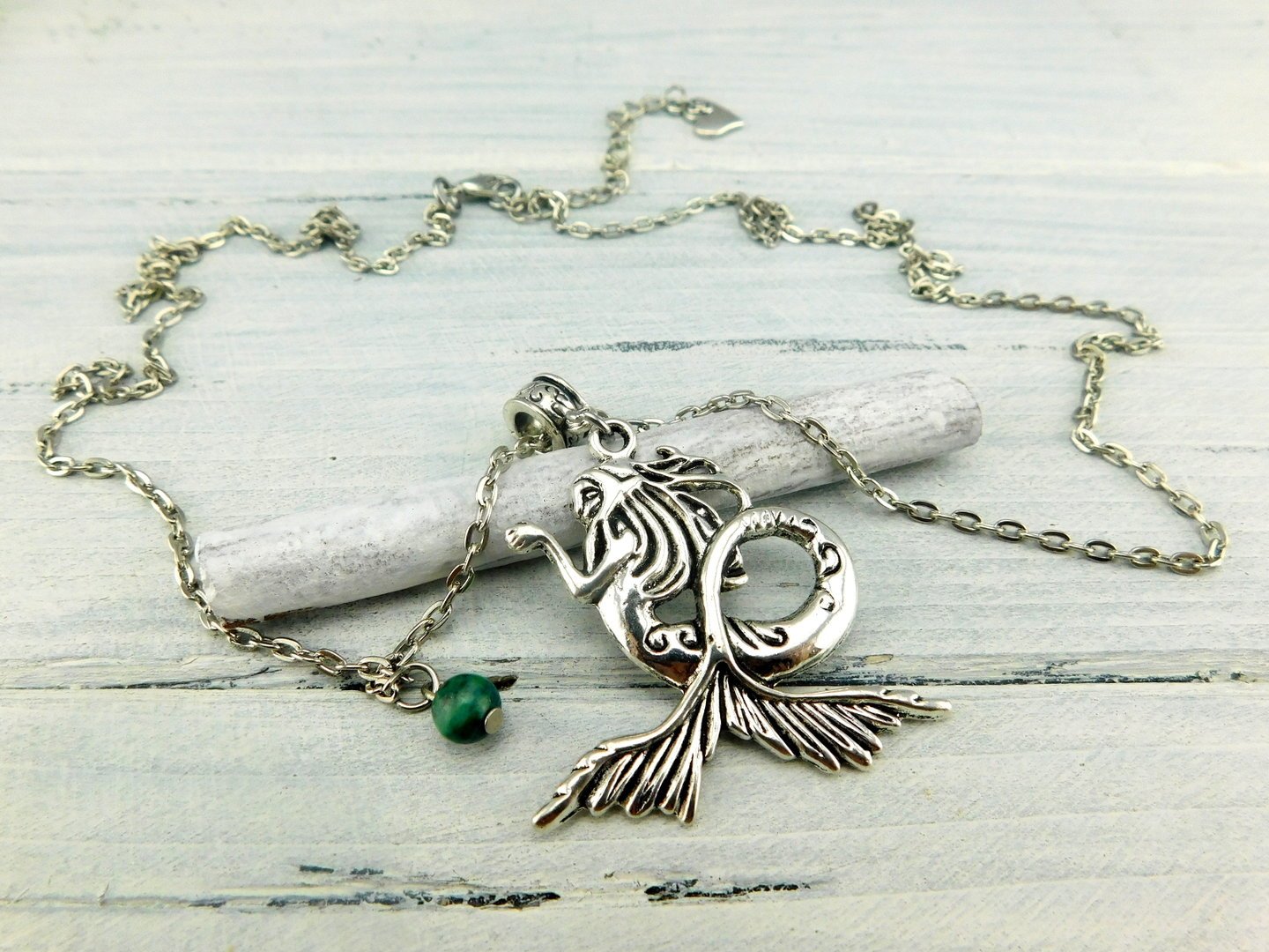 "Oh, my Mermaid!" Halskette mit Meerjungfrau in Silber