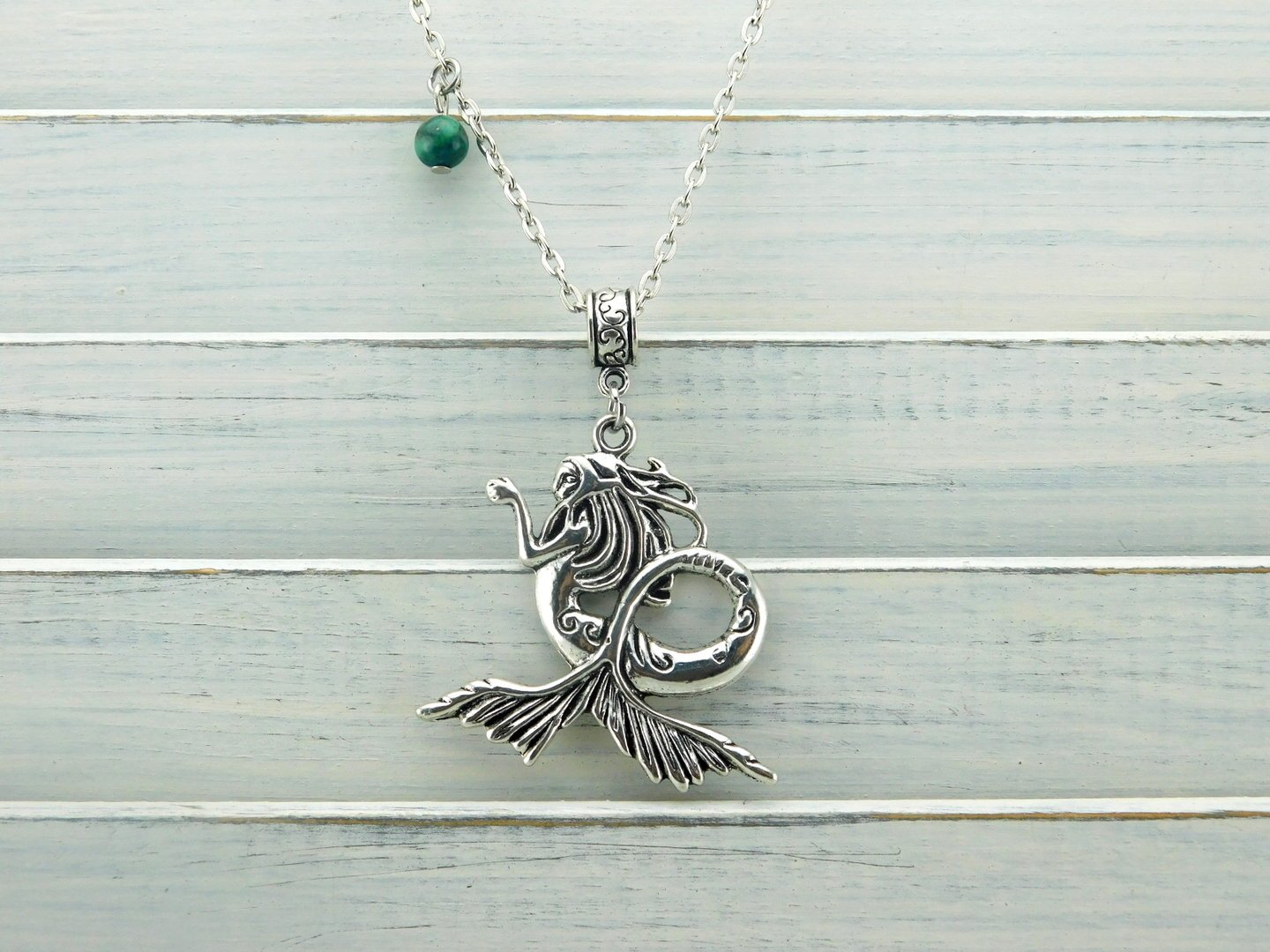 "Oh, my Mermaid!" Halskette mit Meerjungfrau in Silber