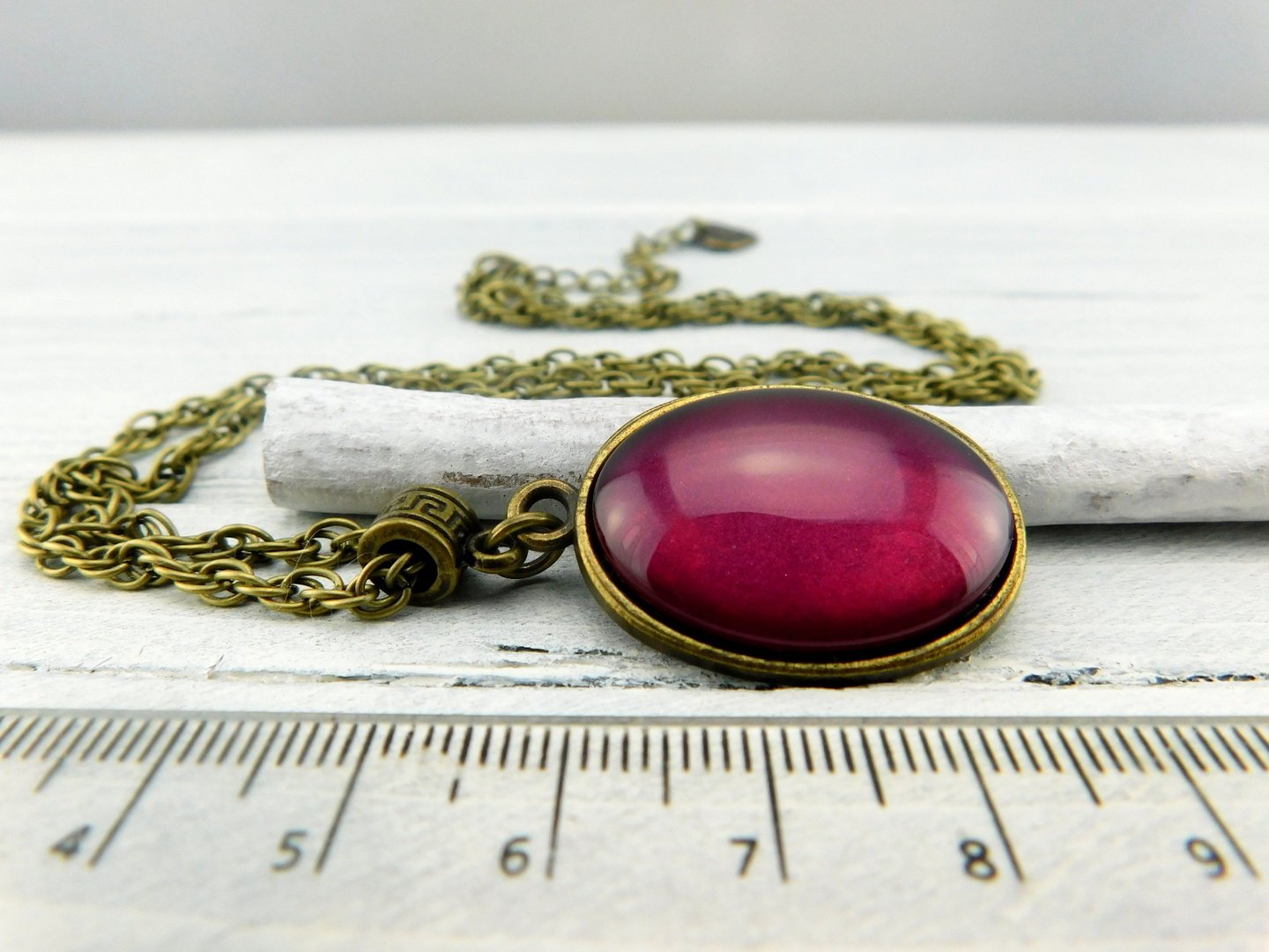 Vintage Halskette "Secret Love" in Bronze