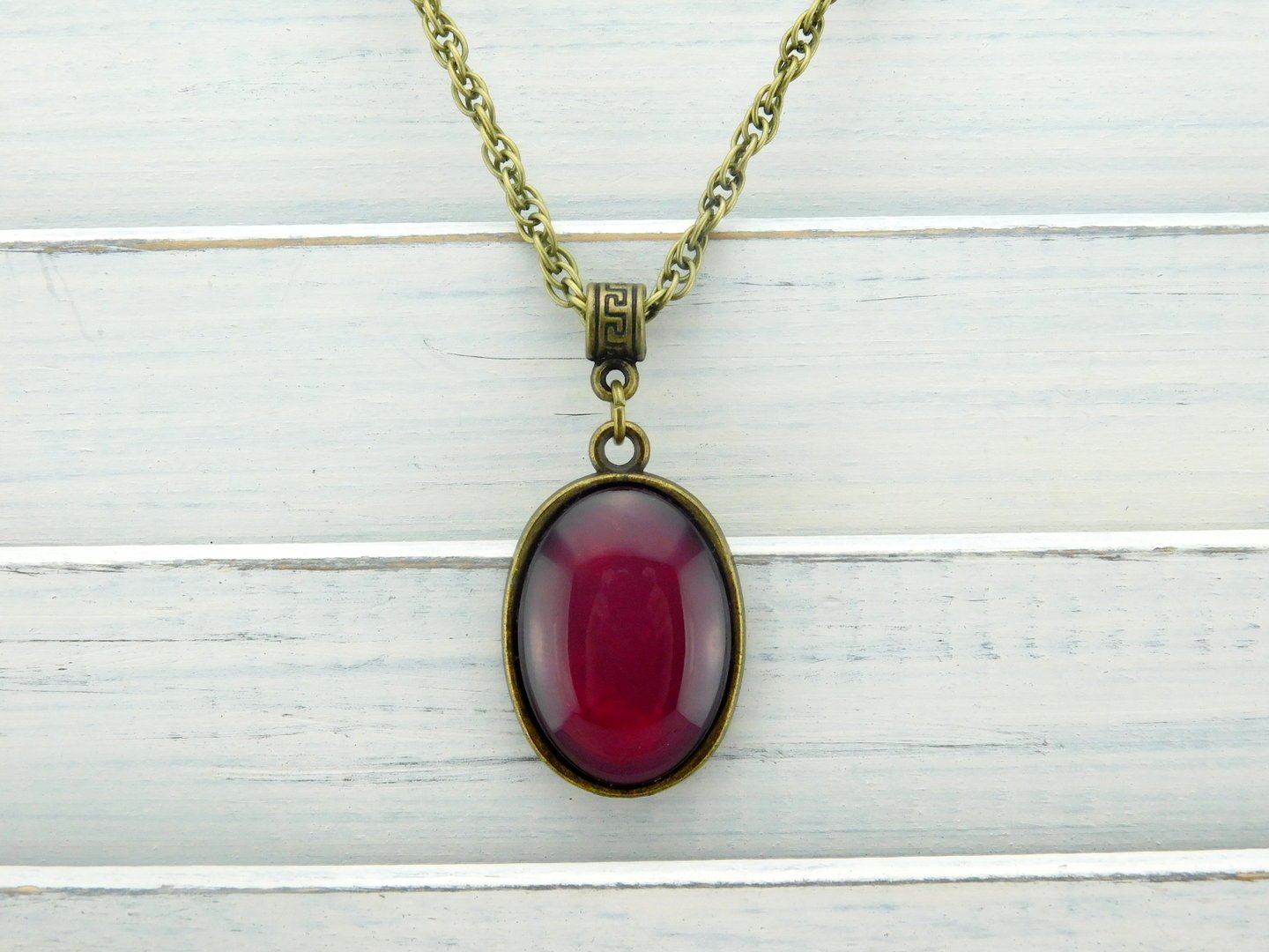 Vintage Halskette "Secret Love" in Bronze