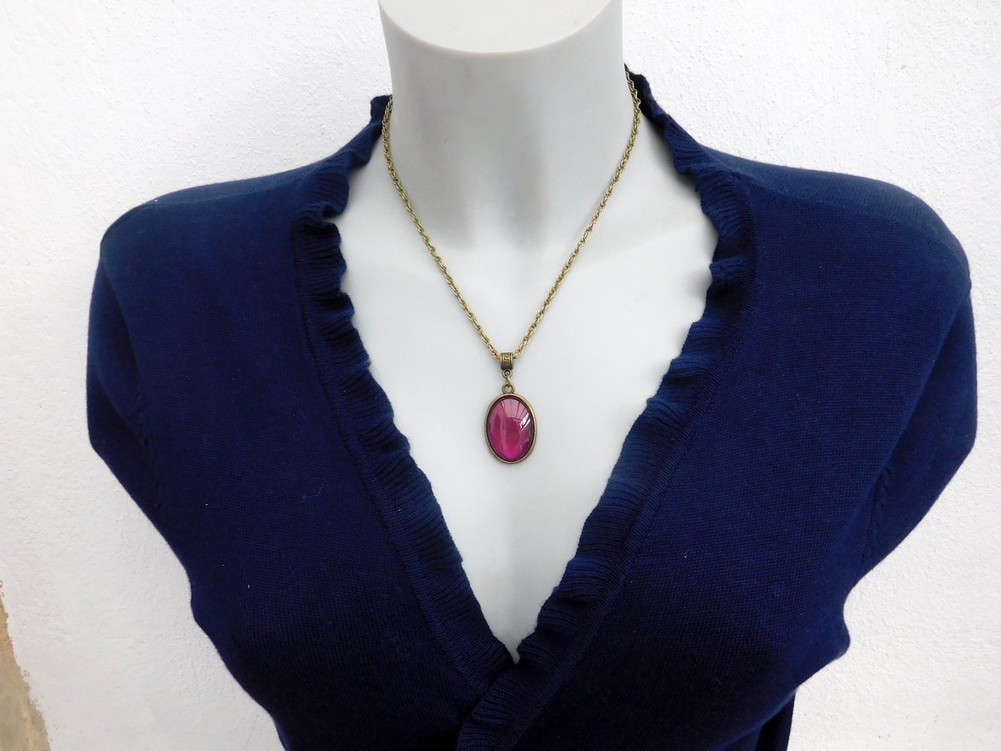 Vintage Halskette "Secret Love" in Bronze