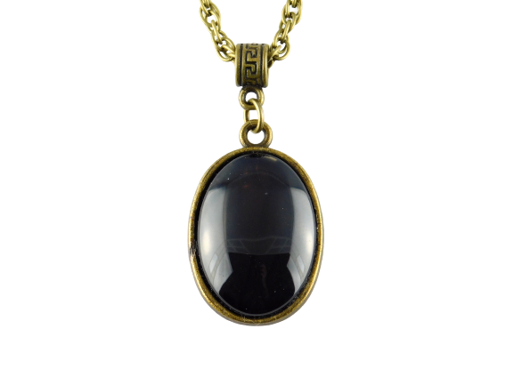 Vintage Halskette "Dark Lady" in Bronze