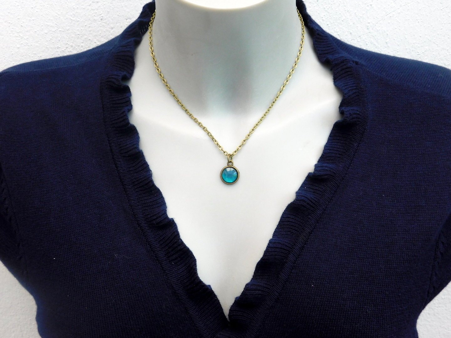 Kurze Halskette im Vintage-Stil