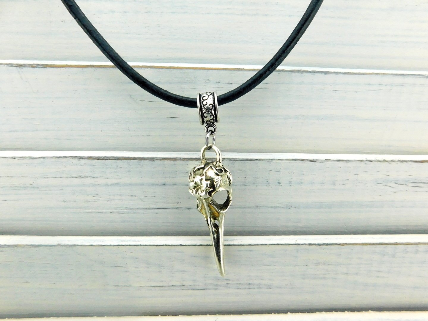 Gothic Halskette "Bird Skull"
