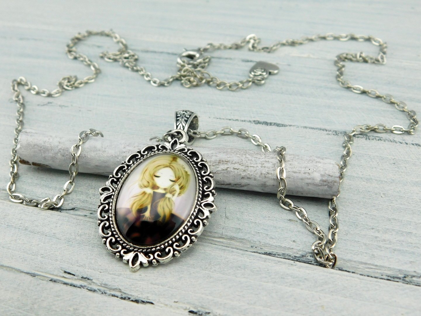 Halskette "Victorian Girls" in Silber