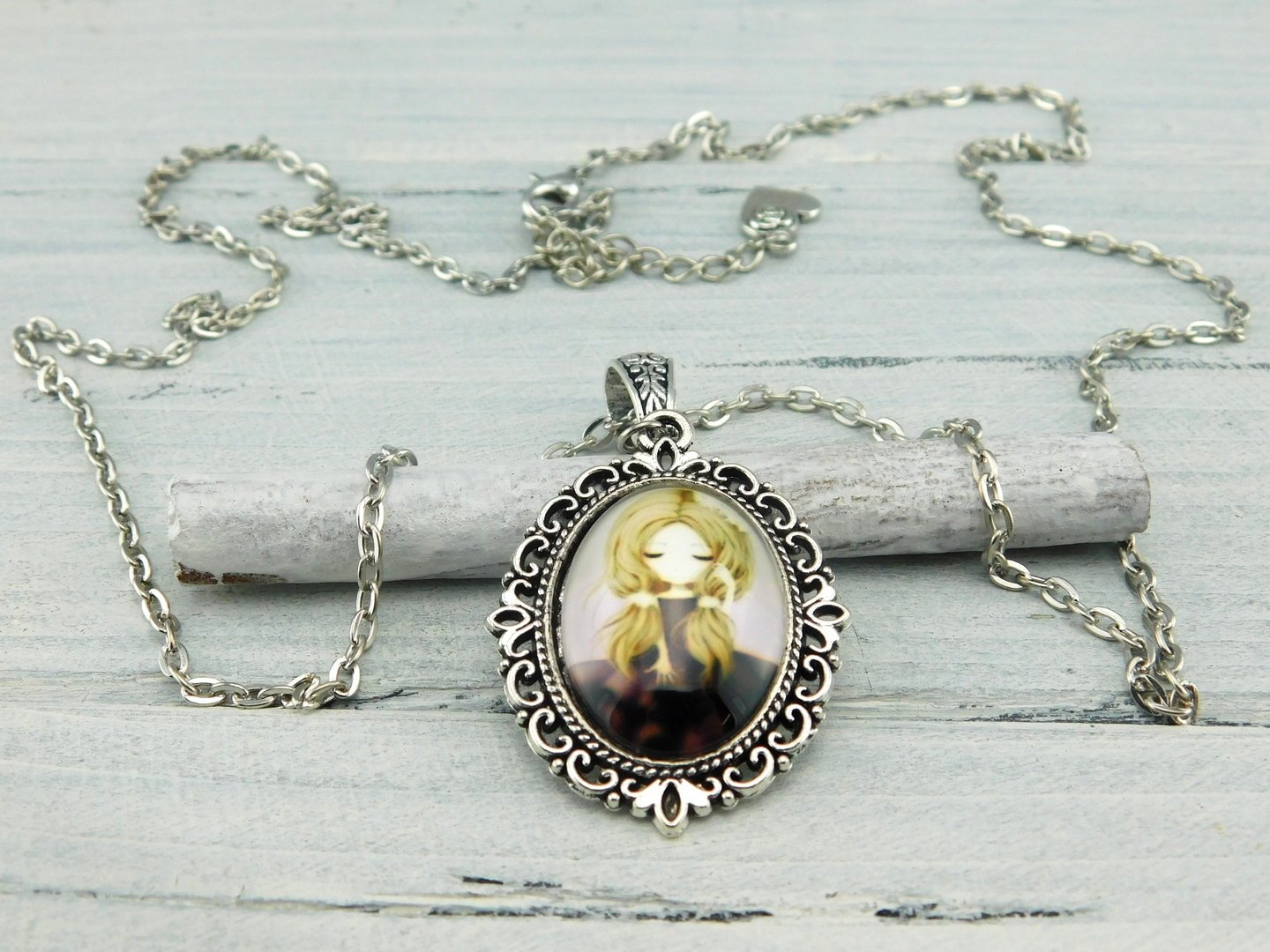 Halskette "Victorian Girls" in Silber