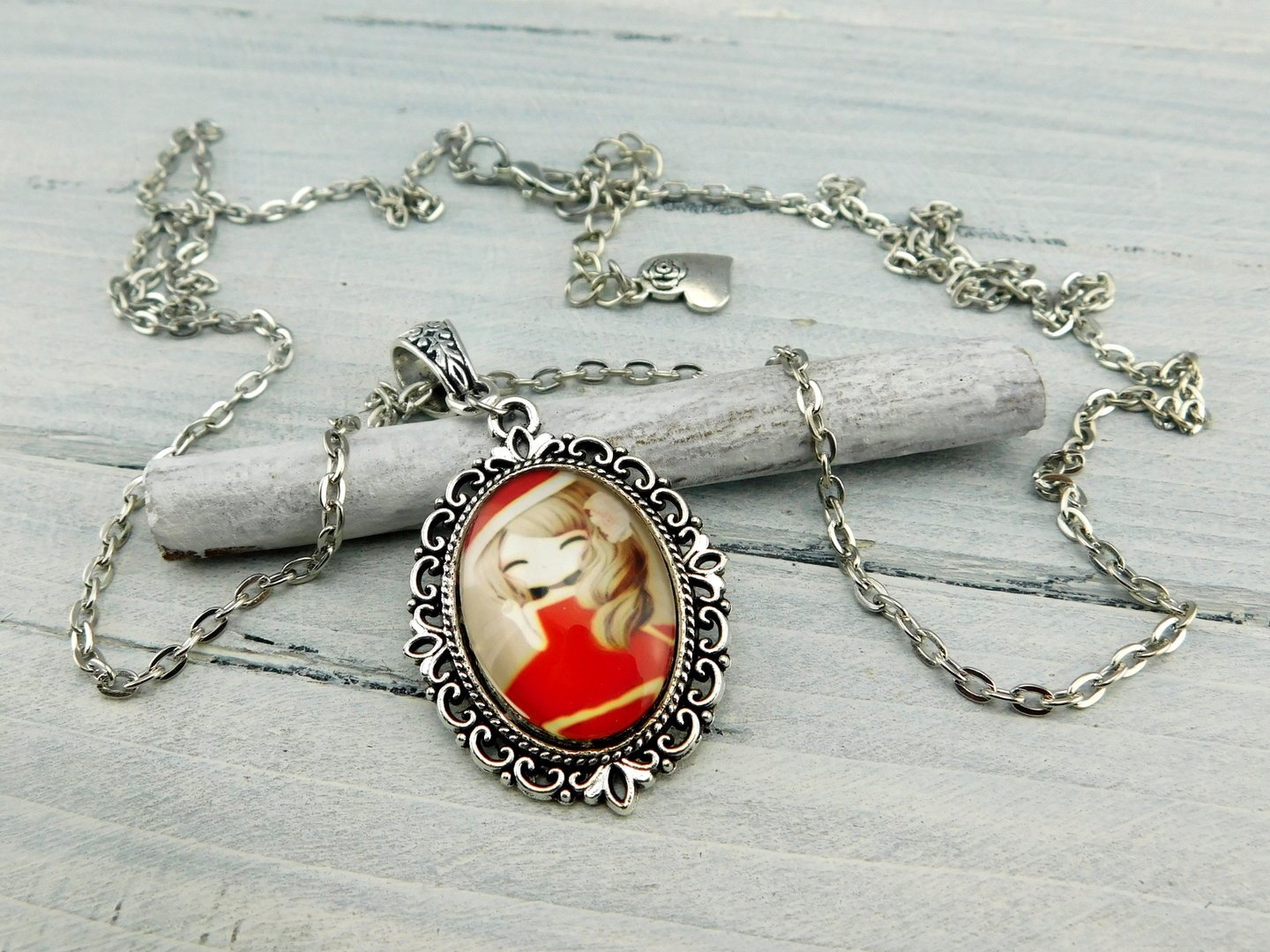 Halskette "Victorian Girls" in Silber