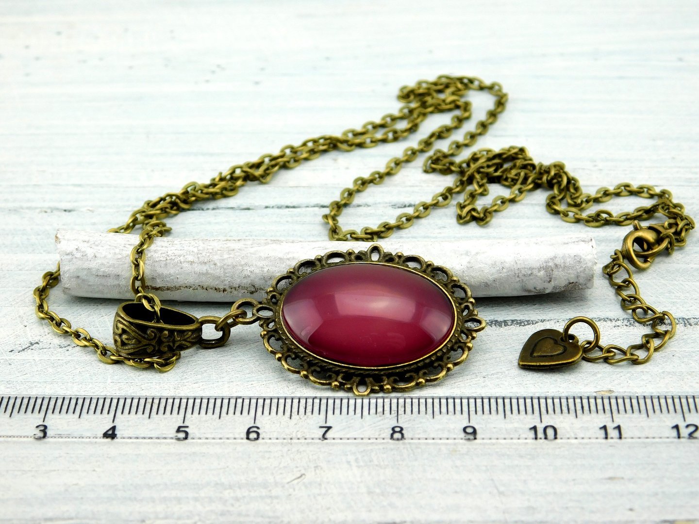 Lange Barock-Stil Halskette mit Cabochon