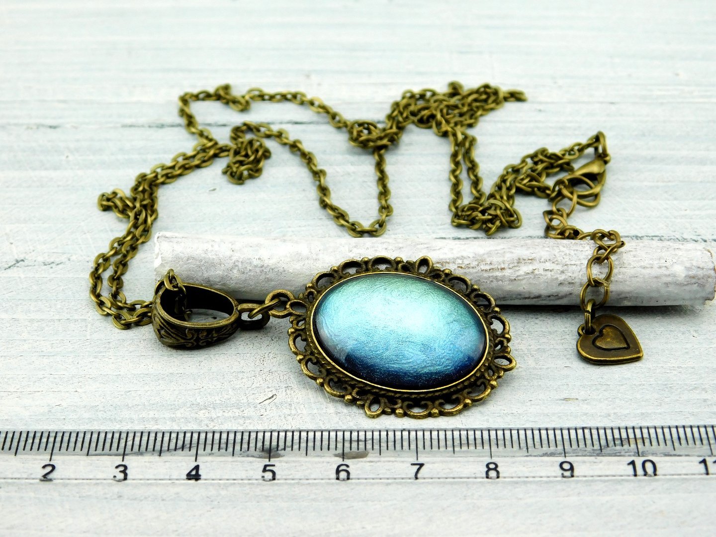 Lange Barock-Stil Halskette mit Cabochon