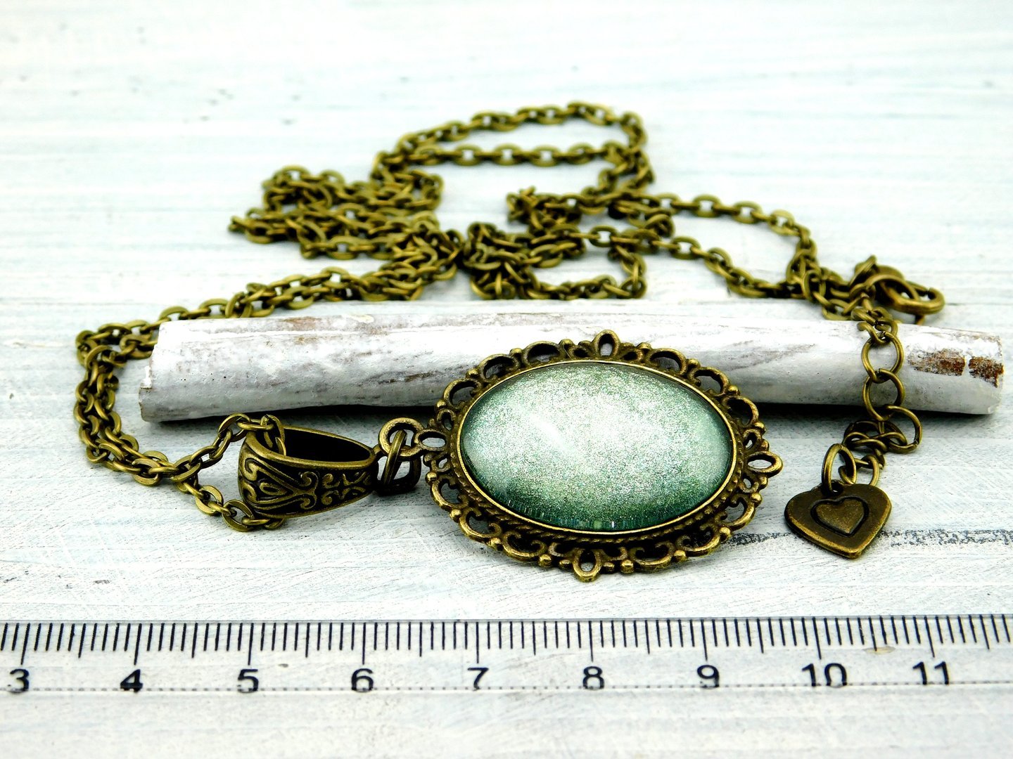 Lange Barock-Stil Halskette mit Cabochon