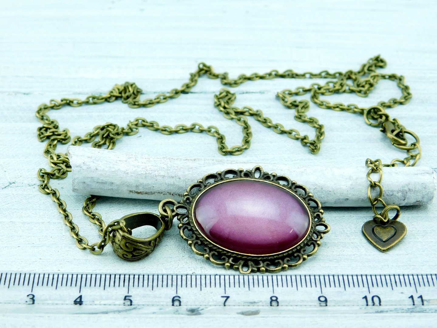 Lange Barock-Stil Halskette mit Cabochon