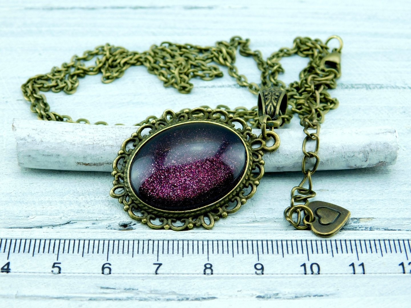 Lange Barock-Stil Halskette mit Cabochon