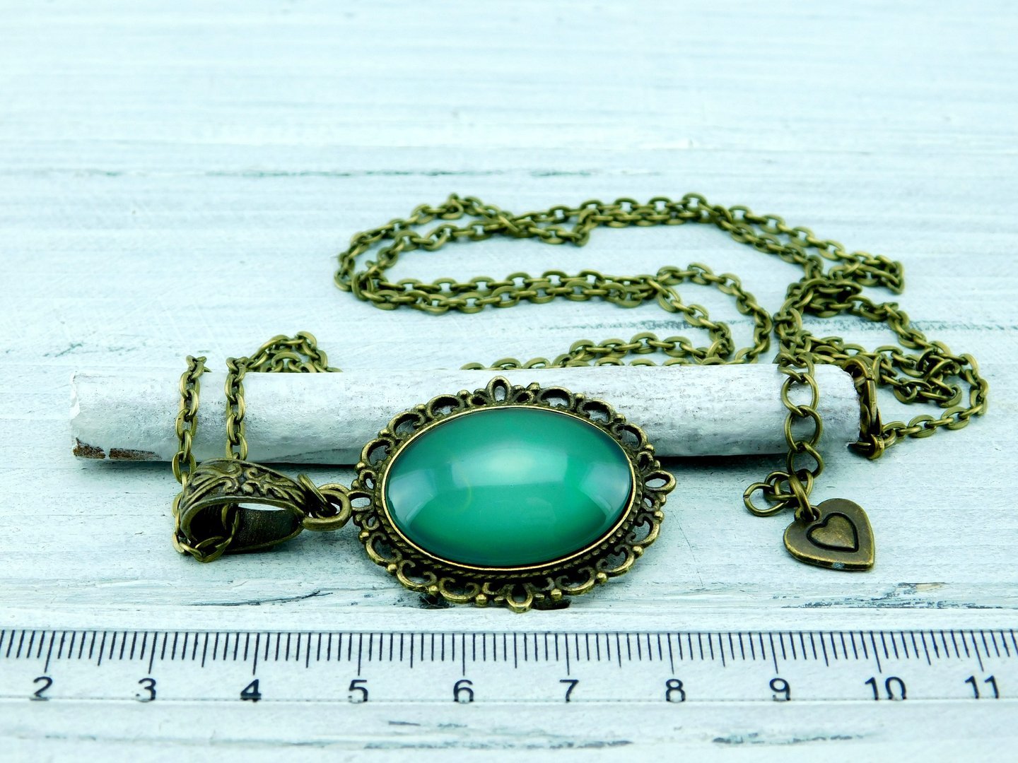Lange Barock-Stil Halskette mit Cabochon