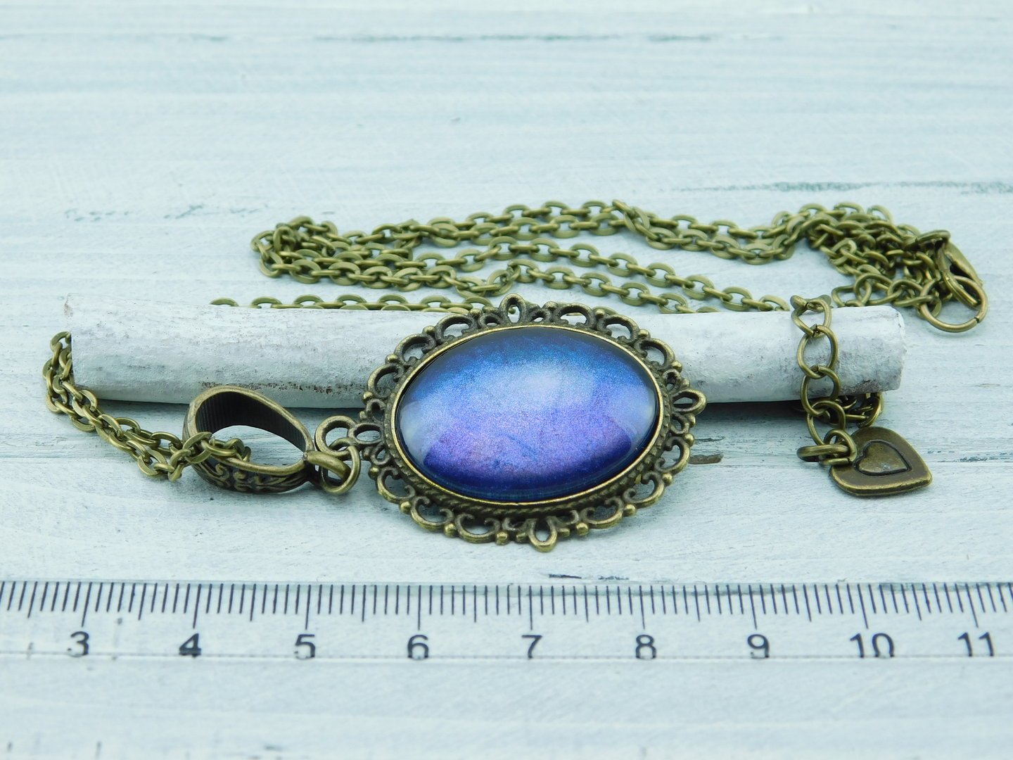 Lange Barock-Stil Halskette mit Cabochon