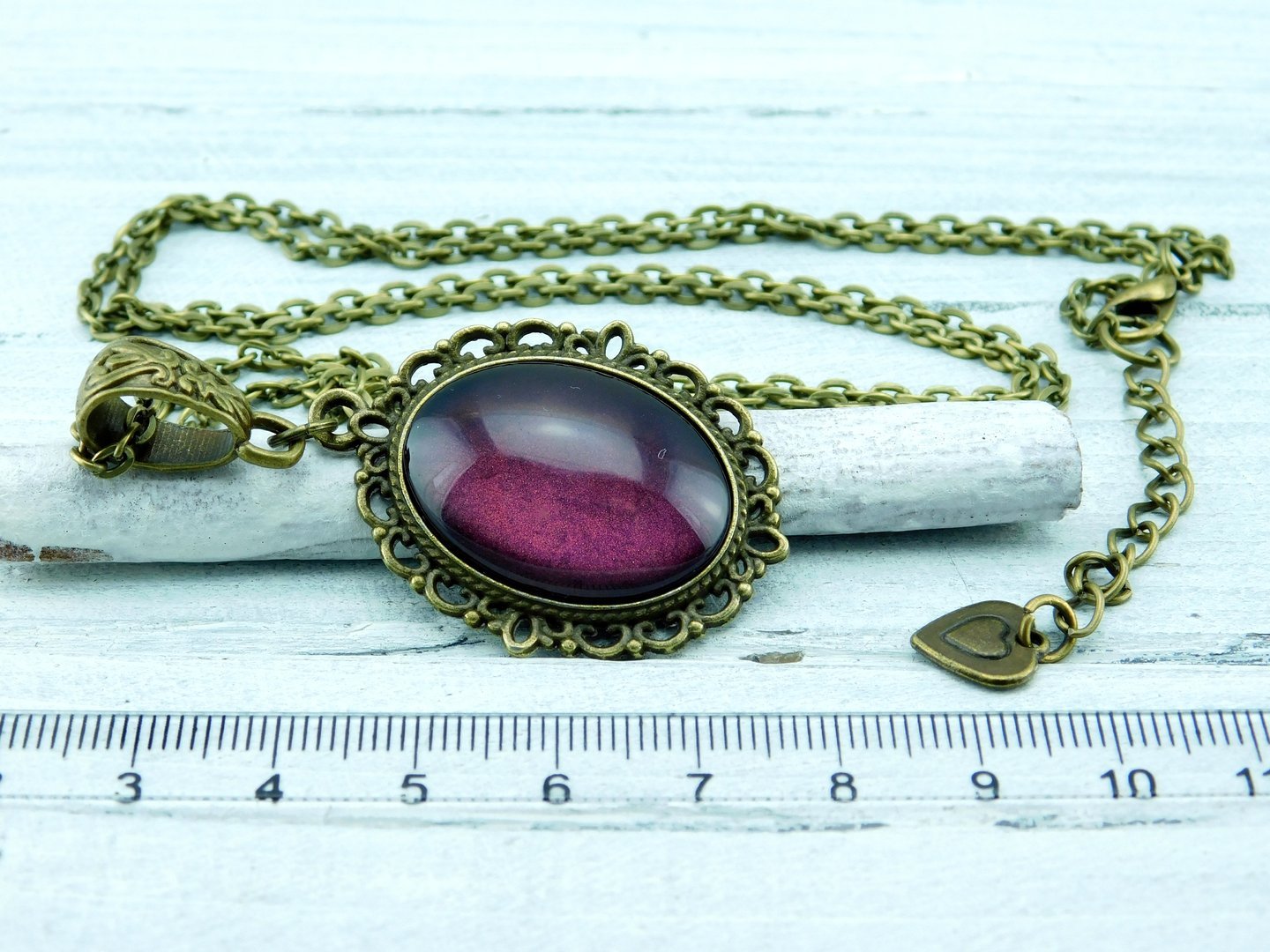Lange Barock-Stil Halskette mit Cabochon