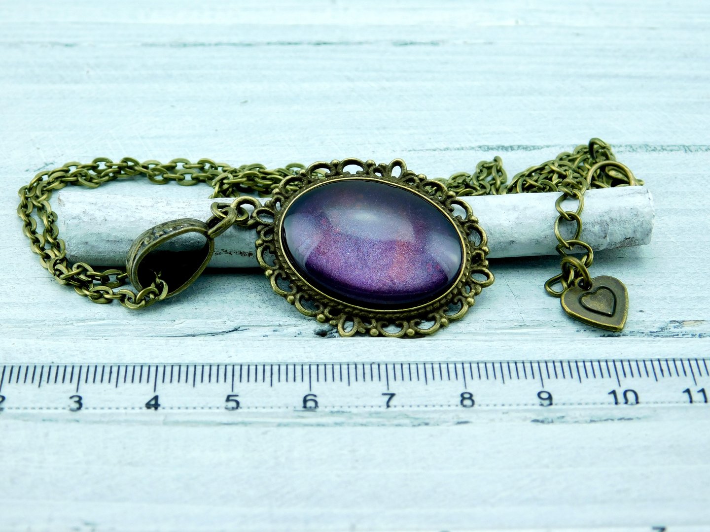 Lange Barock-Stil Halskette mit Cabochon