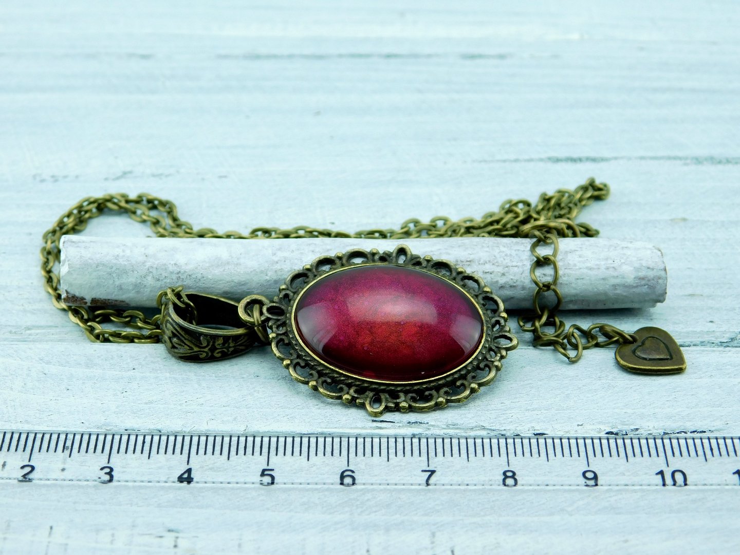 Lange Barock-Stil Halskette mit Cabochon