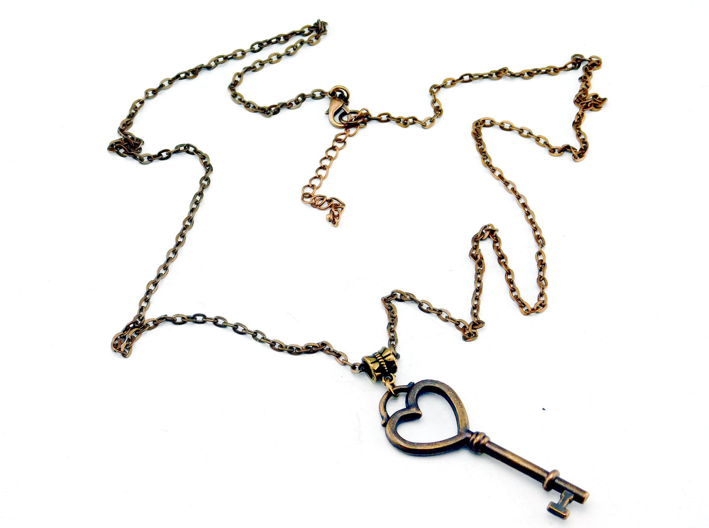 "Schlüssel zu meinem Herzen" Halskette in Kupfer