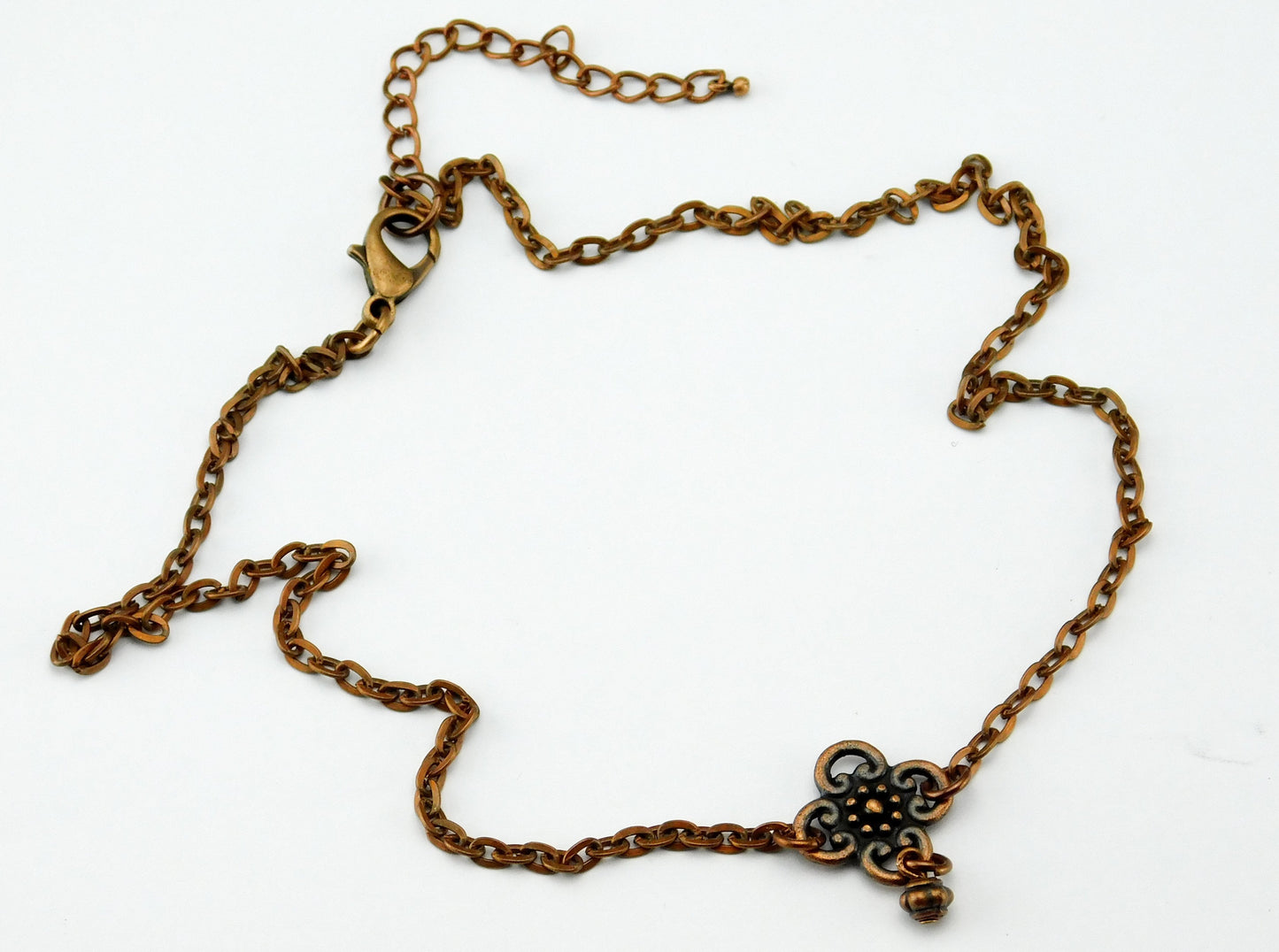 Kurze Kupferfarbene Halskette "Jane"