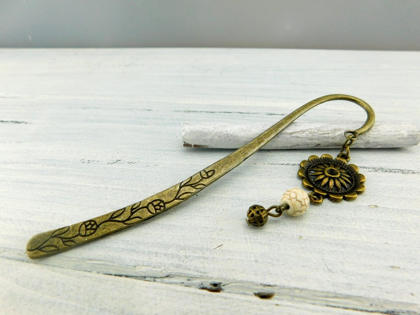 Lesezeichen "Sunflower" in Bronze - Vintage Schmuckstübchen