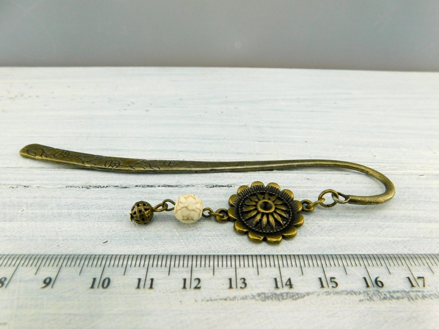 Lesezeichen "Sunflower" in Bronze - Vintage Schmuckstübchen
