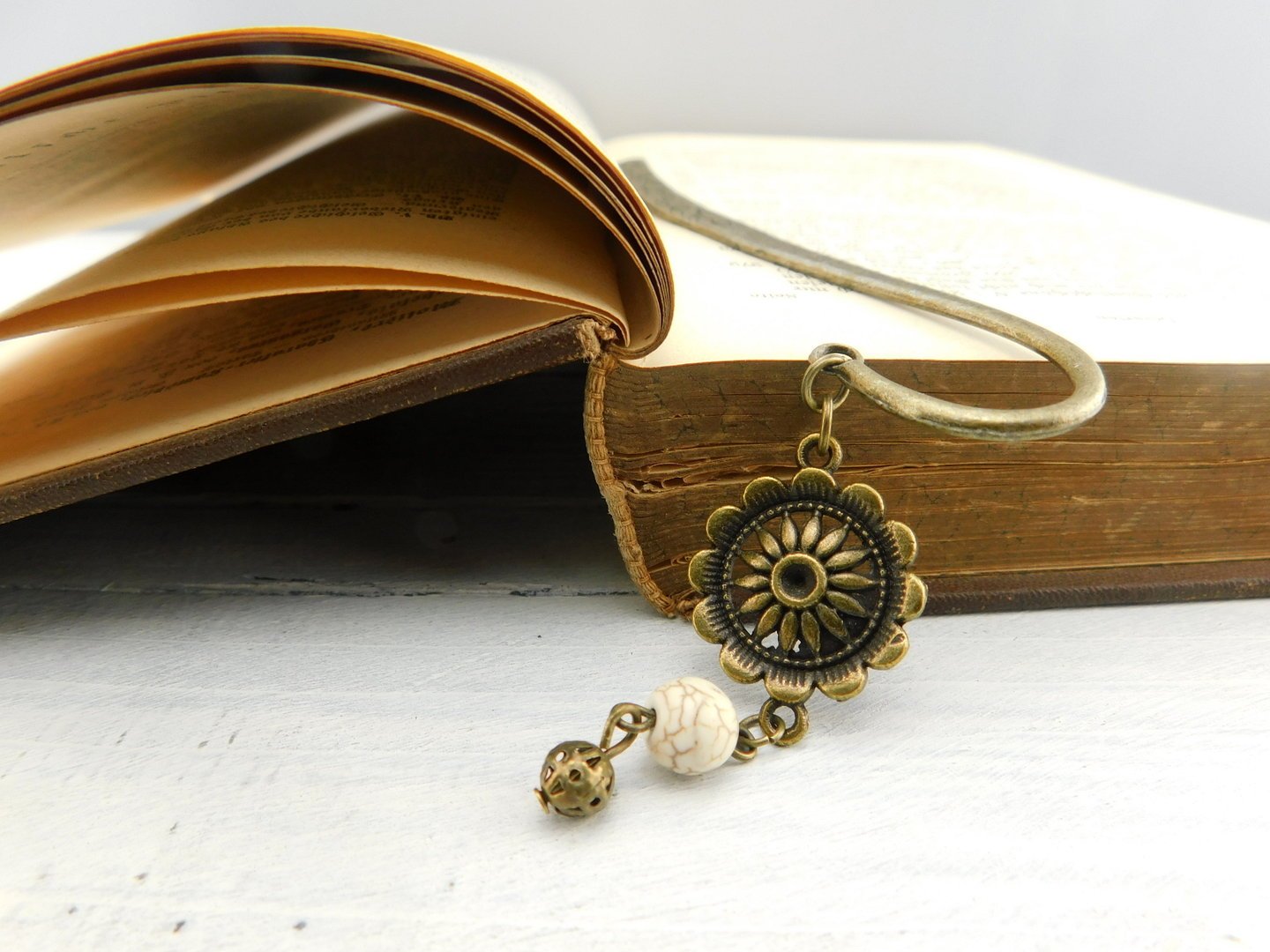 Lesezeichen "Sunflower" in Bronze - Vintage Schmuckstübchen