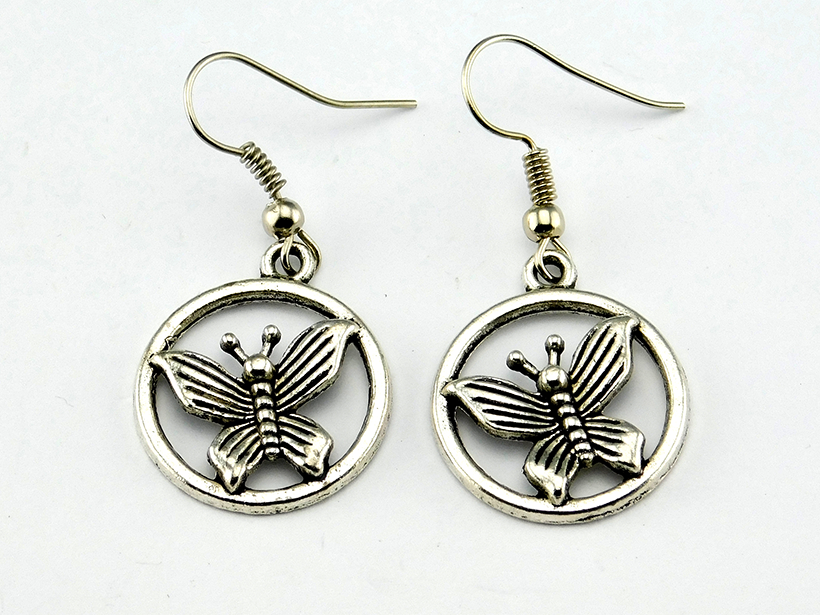 "Kleiner Schmetterling" Ohrringe in Silber
