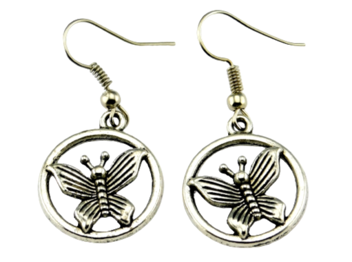 "Kleiner Schmetterling" Ohrringe in Silber
