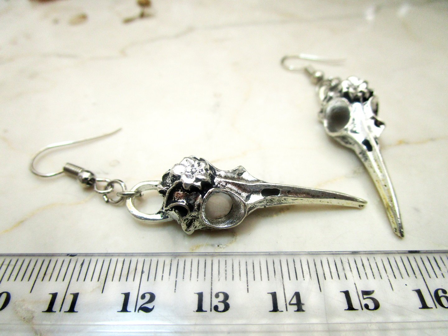 Ohrringe "Bird Skull" mit Vogelschädel