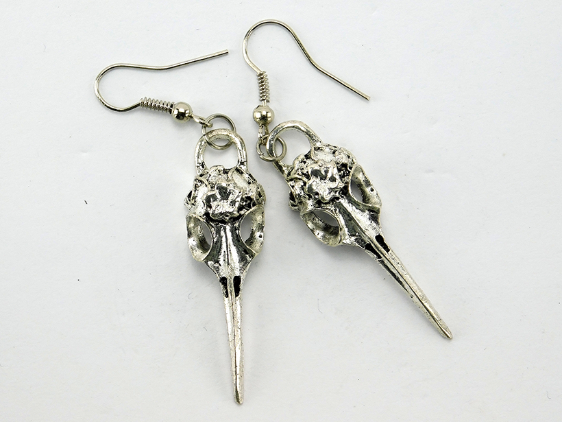 Ohrringe "Bird Skull" mit Vogelschädel