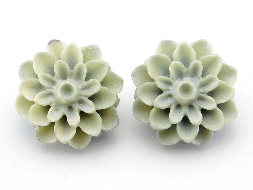 Blumenohrstecker "Porzellan" 15mm