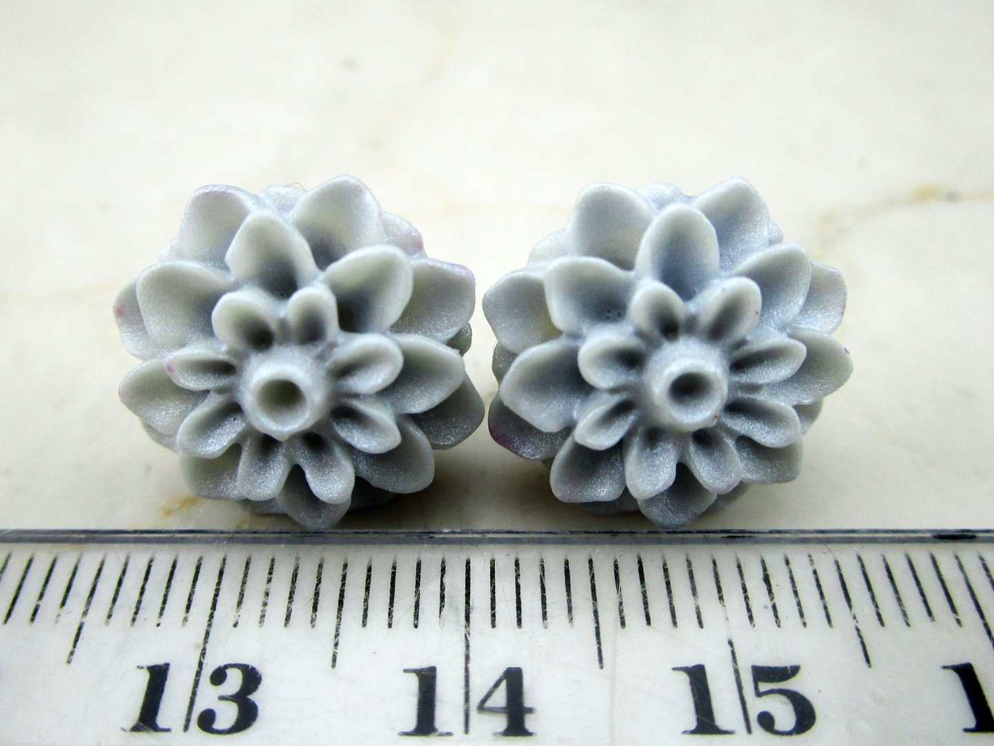 Blumenohrstecker "Porzellan" 15mm