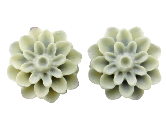 Blumenohrstecker "Porzellan" 15mm
