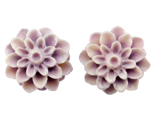 Blumenohrstecker "Pastellveilchen" 15mm
