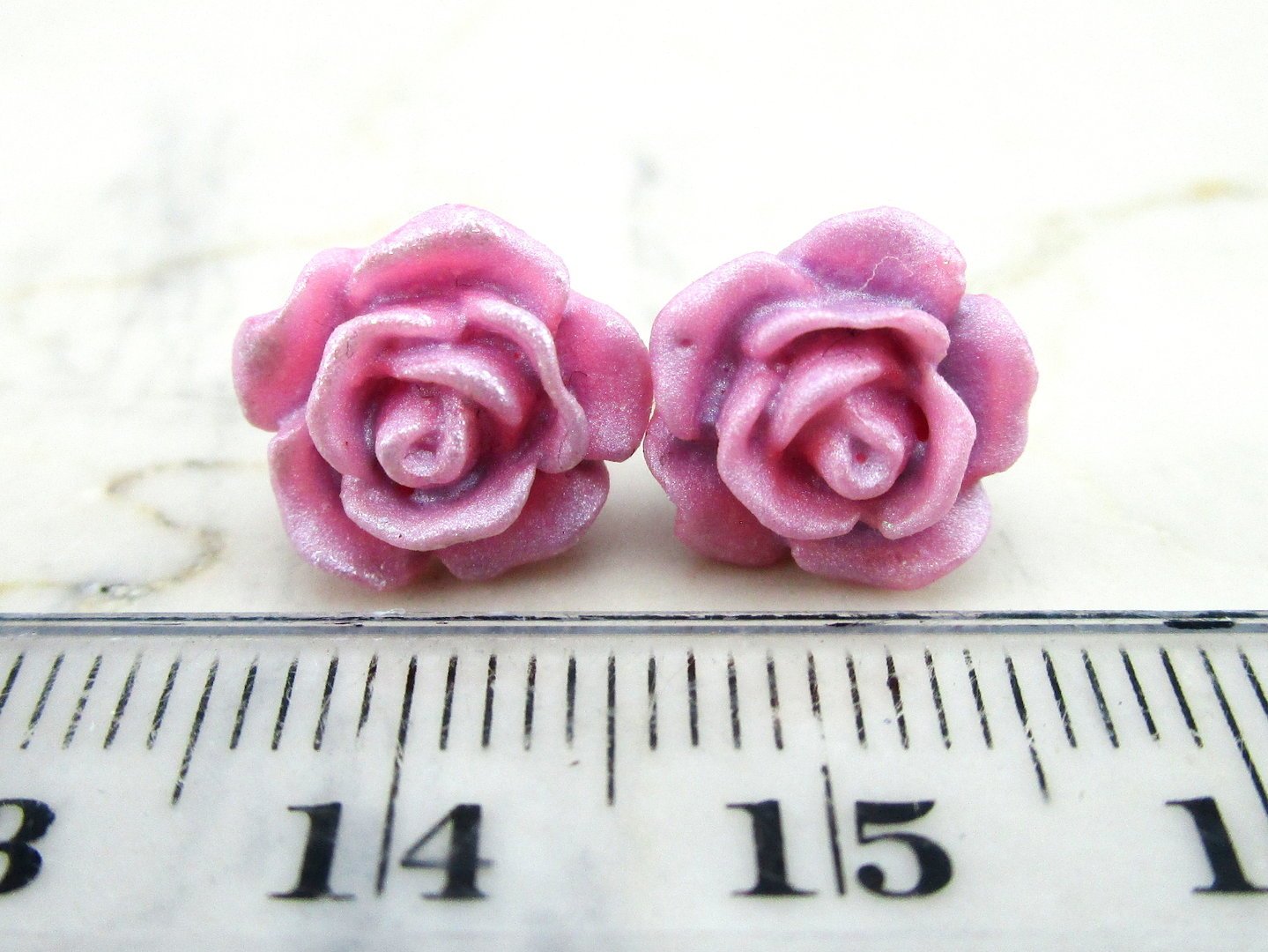Rosenohrstecker "Zartrosa" 10mm