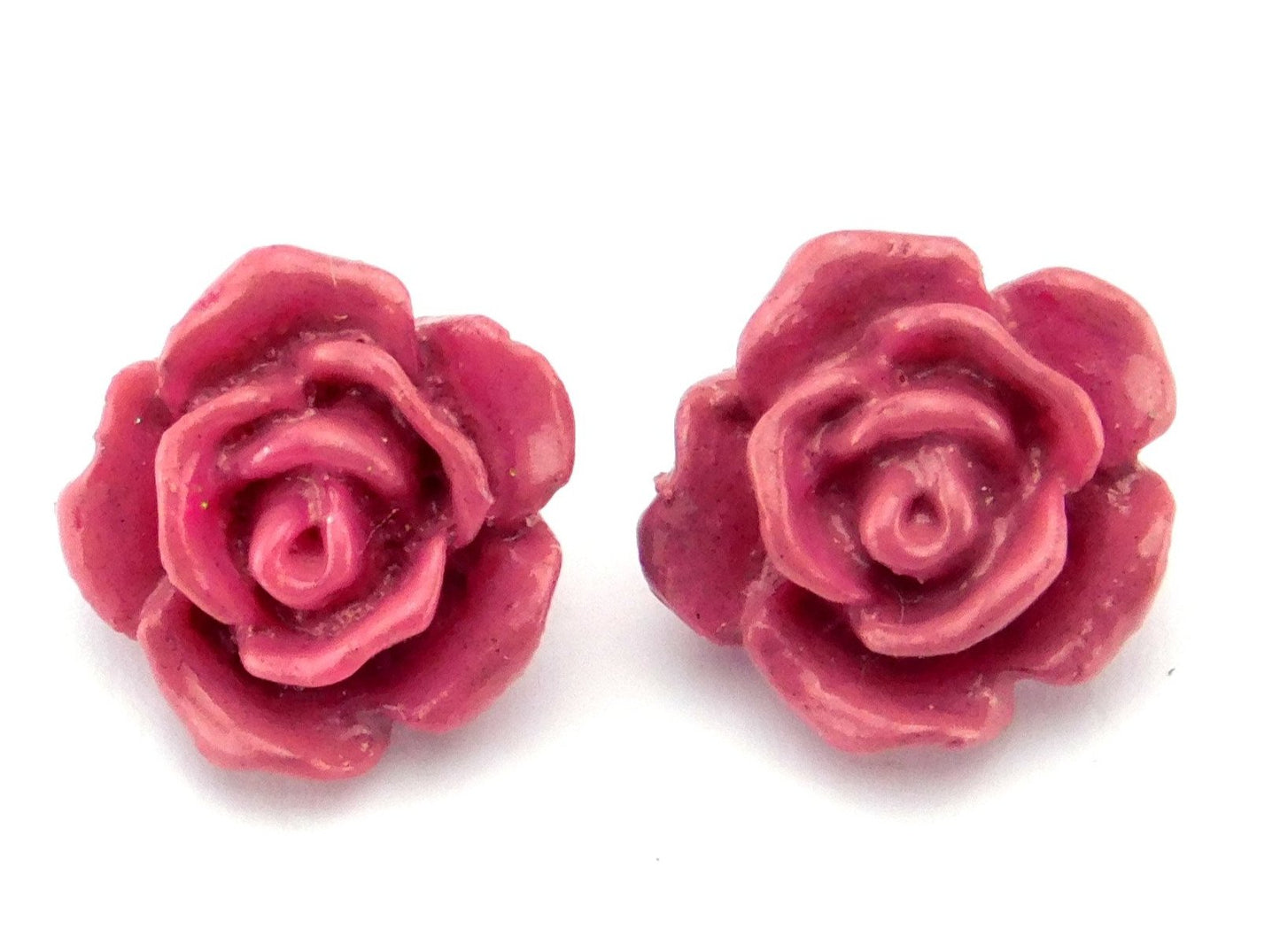 Rosenohrstecker "Rosarot" 10mm