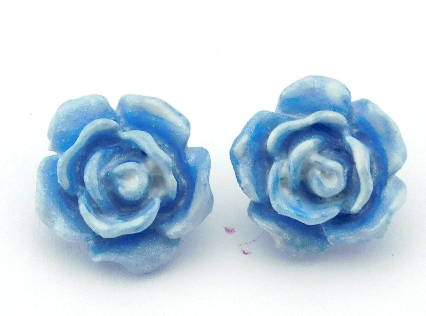 Rosenohrstecker "Himmelblau" 10mm