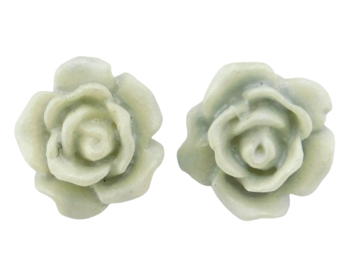 Rosenohrstecker "Porzellangrau" 10mm